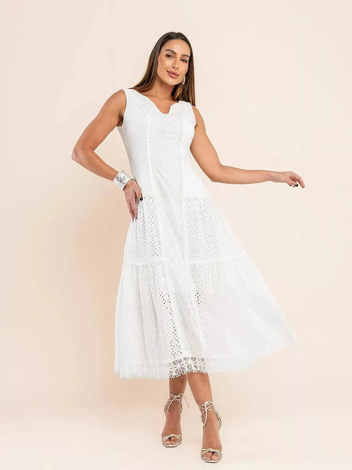 Vestido Midi Jasmim — Oferta de Black Friday