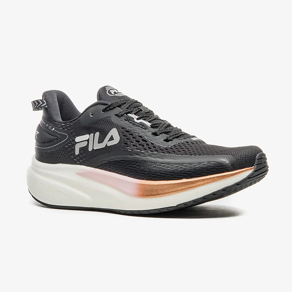 Tênis Fila Racer T2 Xtreme - Preto / Cobre / Rosa - Feminino