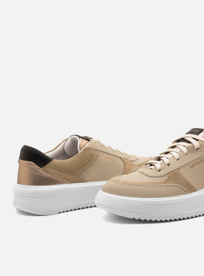 Tênis Couro Cinza Detalhe Preto Sport