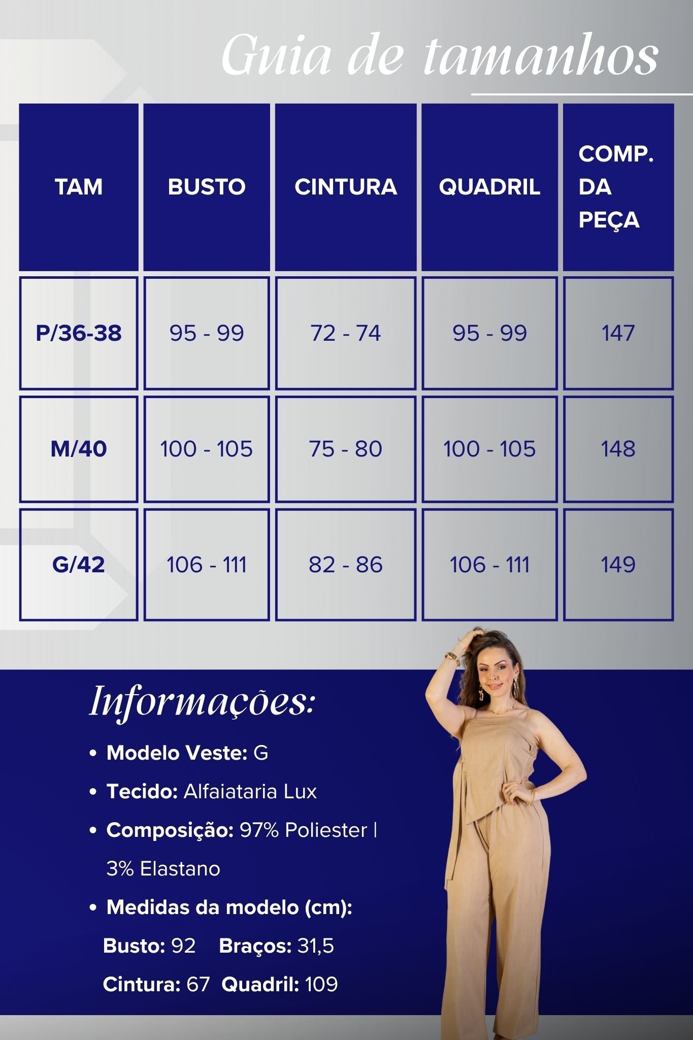 Macacão Assimétrico Alfaiataria Lux Detalhe Fivela Taís Araújo Bege