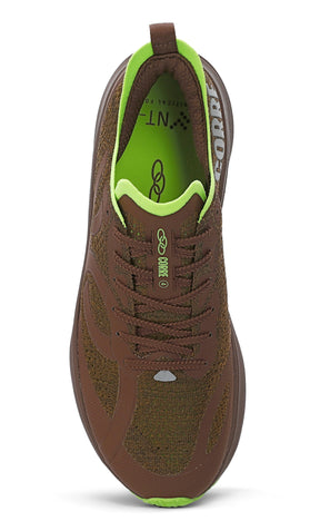 LANÇAMENTO - Tênis de Corrida Olympikus Corre 4 - Marrom / Verde - Unissex