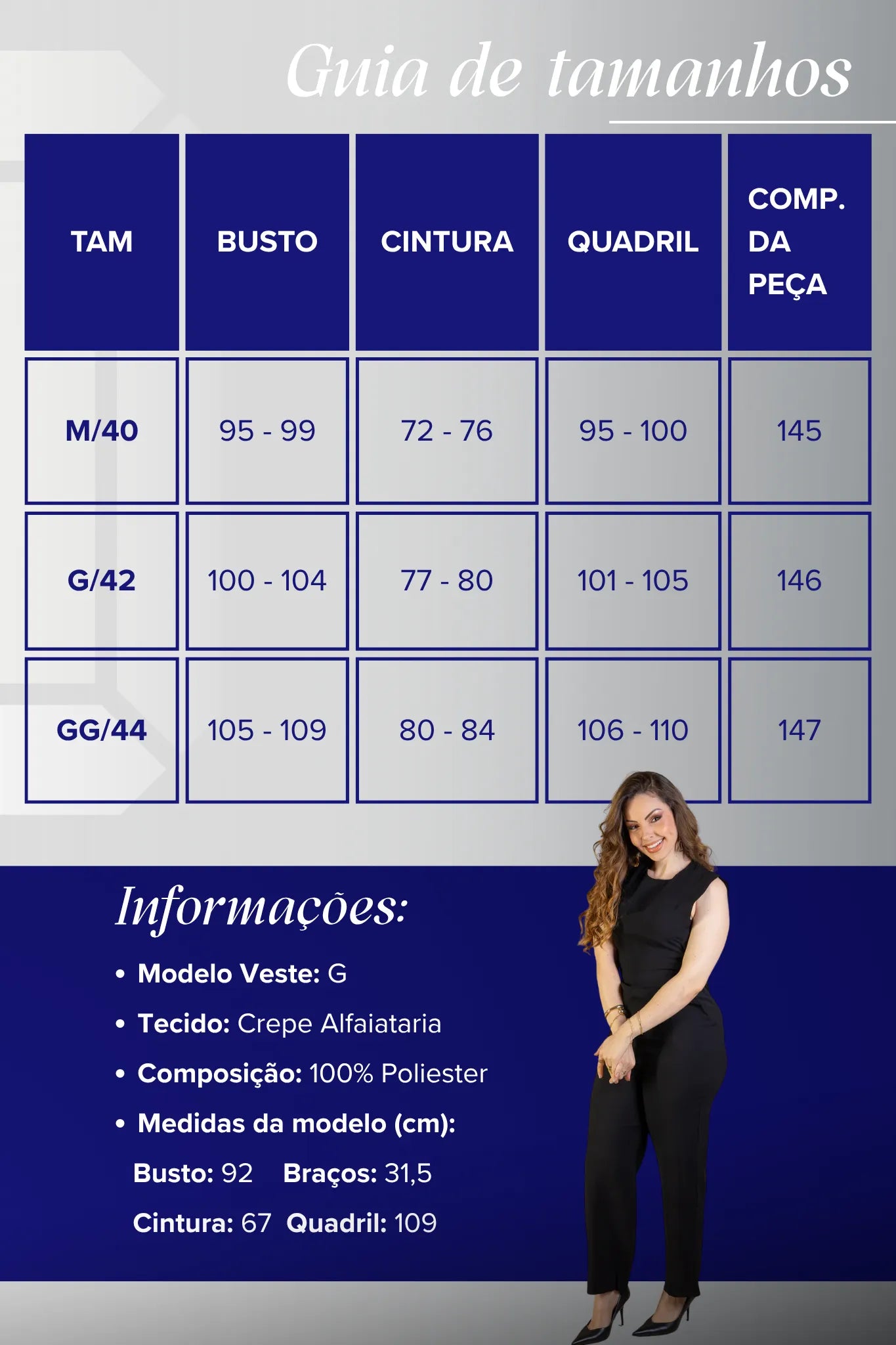 Macacão Alfaiataria Detalhe Bolso Juliana Paes Preto