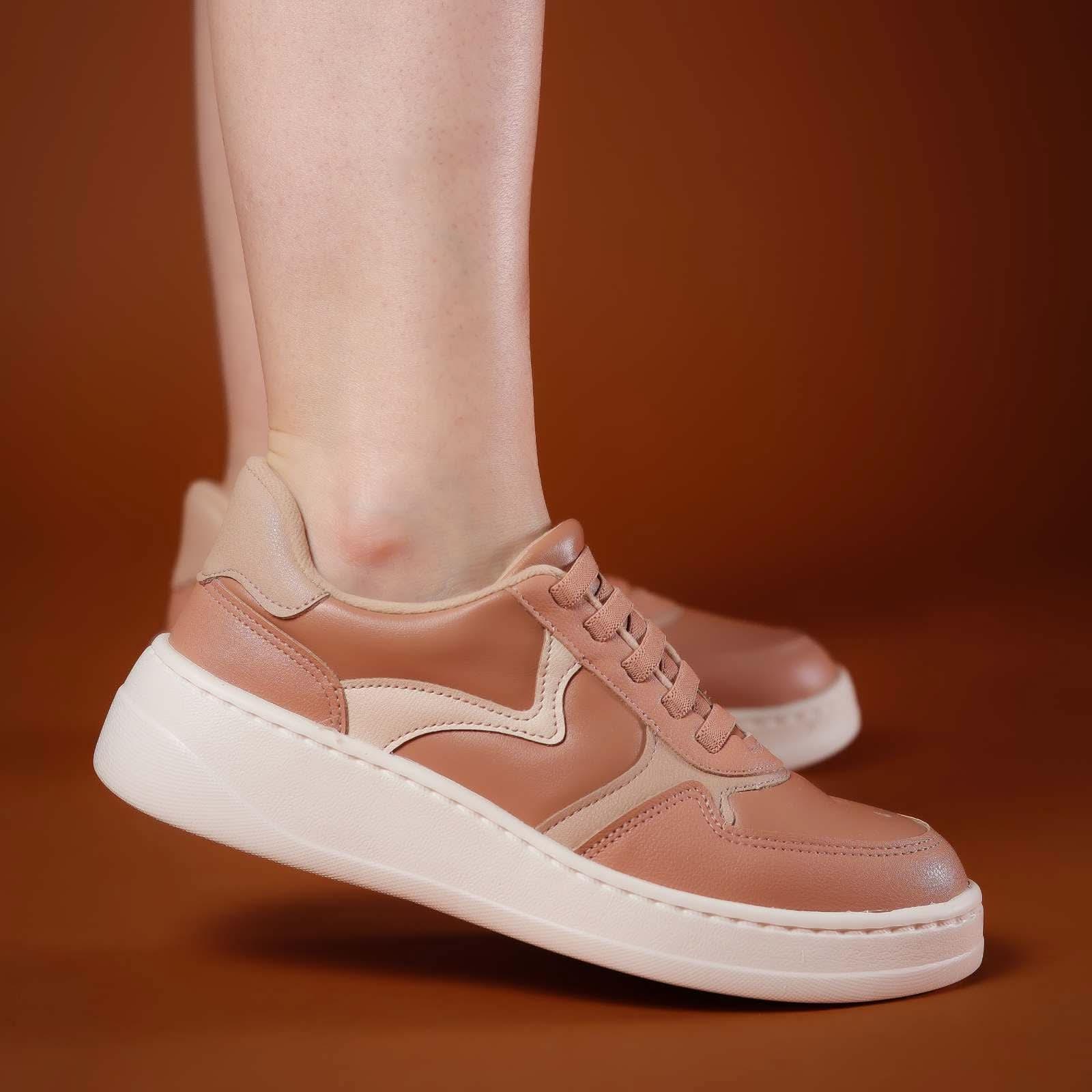 TÊNIS FEMININO COURO NAPA PRA ESPORÃO MAYA