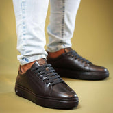 TÊNIS MASCULINO TERAPÊUTICO COURO HUGO