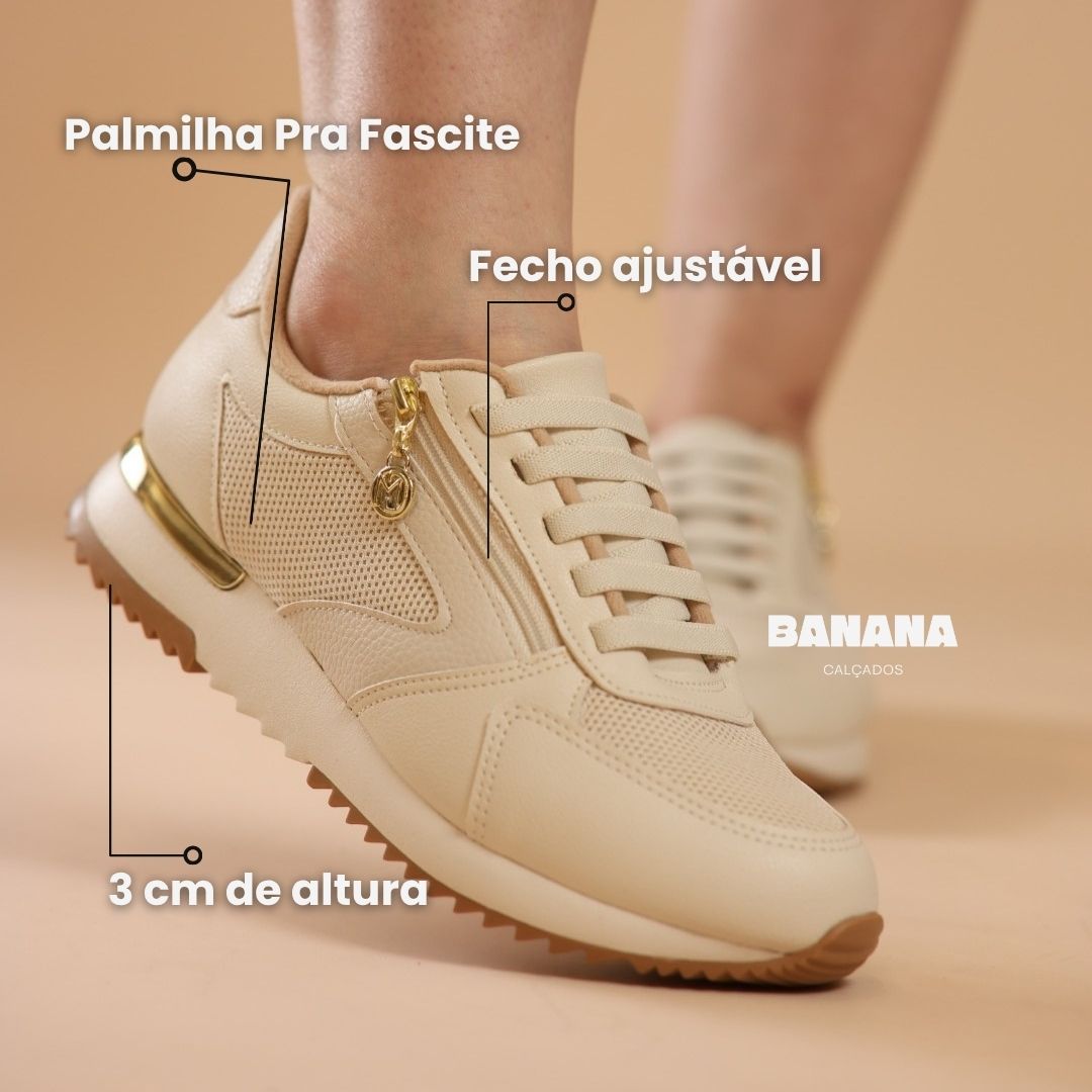 TENIS ULTRACONFORTO COURO NAPA TERAPEUTICO ISIS