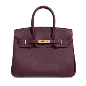 Bolsa Classic Média Couro Legítimo Barcelona Ferragem Dourada