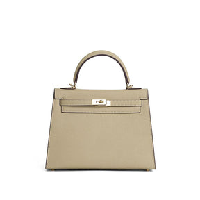 Bolsa Classic Média Couro Legítimo Madri Ferragem Dourada