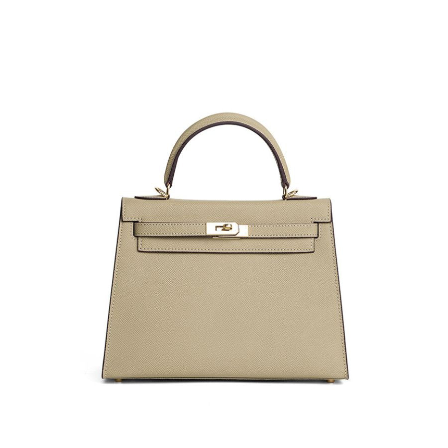 Bolsa Classic Média Couro Legítimo Madri Ferragem Dourada