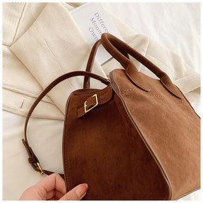 Bolsa Tote Grande Suede Hazel