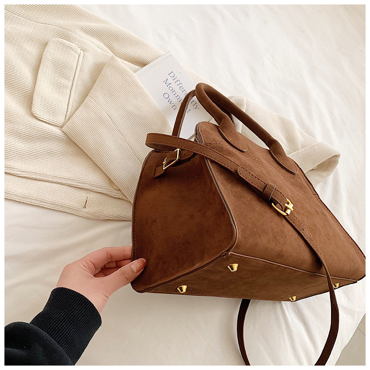 Bolsa Tote Grande Suede Hazel