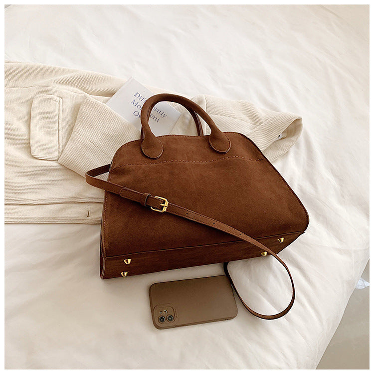 Bolsa Tote Grande Suede Hazel