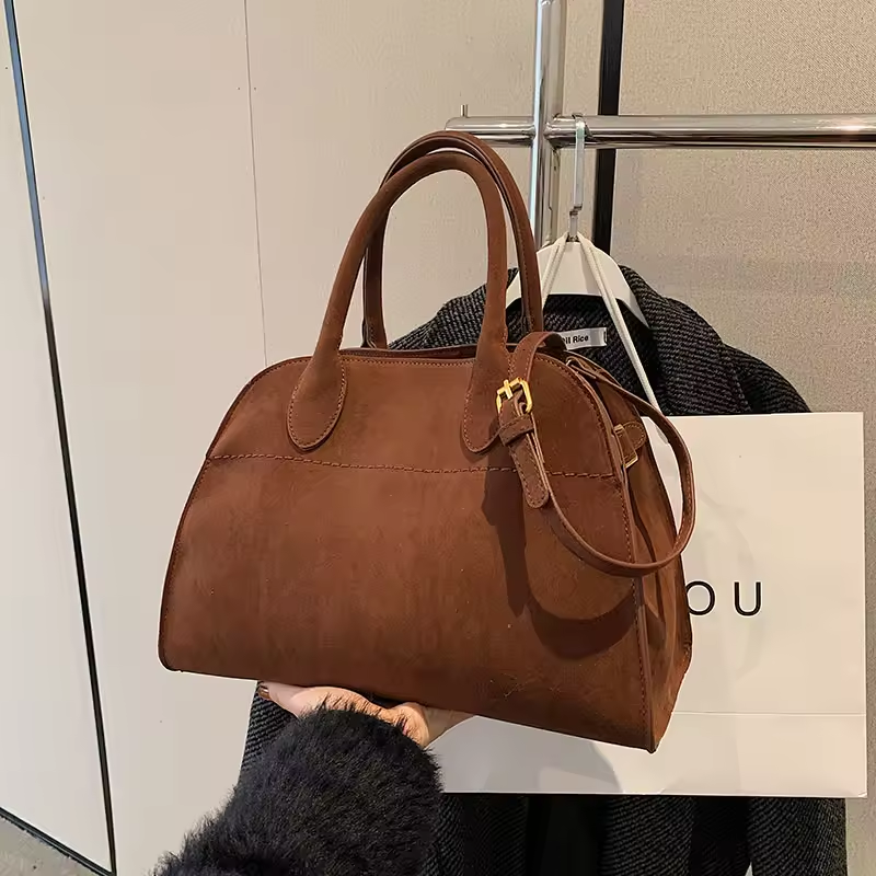 Bolsa Tote Grande Suede Hazel