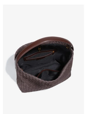 Bolsa Grande Trançada Suede Evelyn