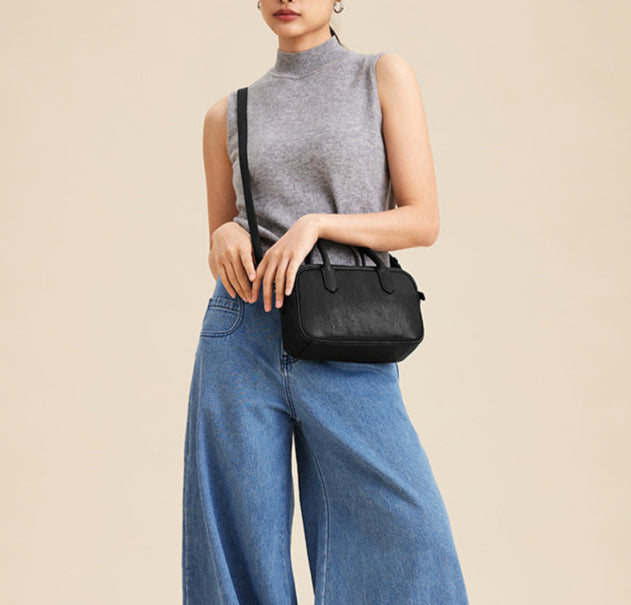 Bolsa Transversal Pequena Couro Ginny