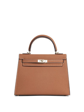 Bolsa Classic Média Couro Legítimo Madri Ferragem Dourada