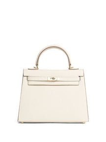 Bolsa Classic Média Couro Legítimo Madri Ferragem Dourada