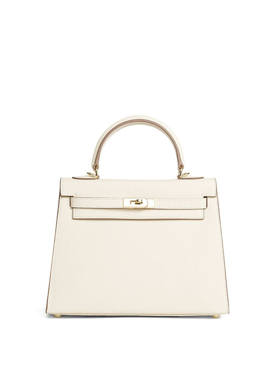 Bolsa Classic Média Couro Legítimo Madri Ferragem Dourada