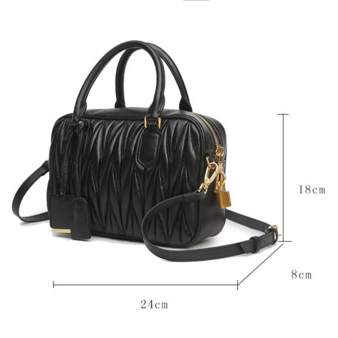 Bolsa Pequena Couro Legítimo Matelassê Milly