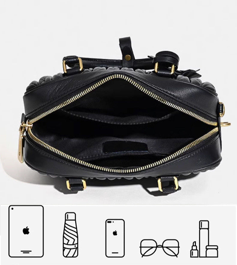 Bolsa Pequena Couro Legítimo Matelassê Milly