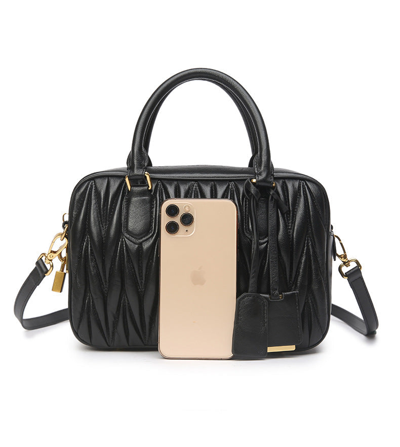 Bolsa Pequena Couro Legítimo Matelassê Milly