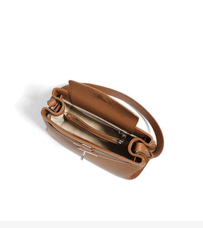 Bolsa Pequena Couro Legítimo Valência Ferragem Prata