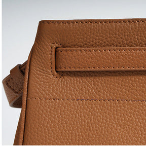 Bolsa Pequena Couro Legítimo Valência Ferragem Prata