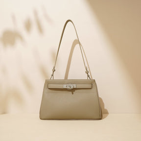 Bolsa Pequena Couro Legítimo Valência Ferragem Prata