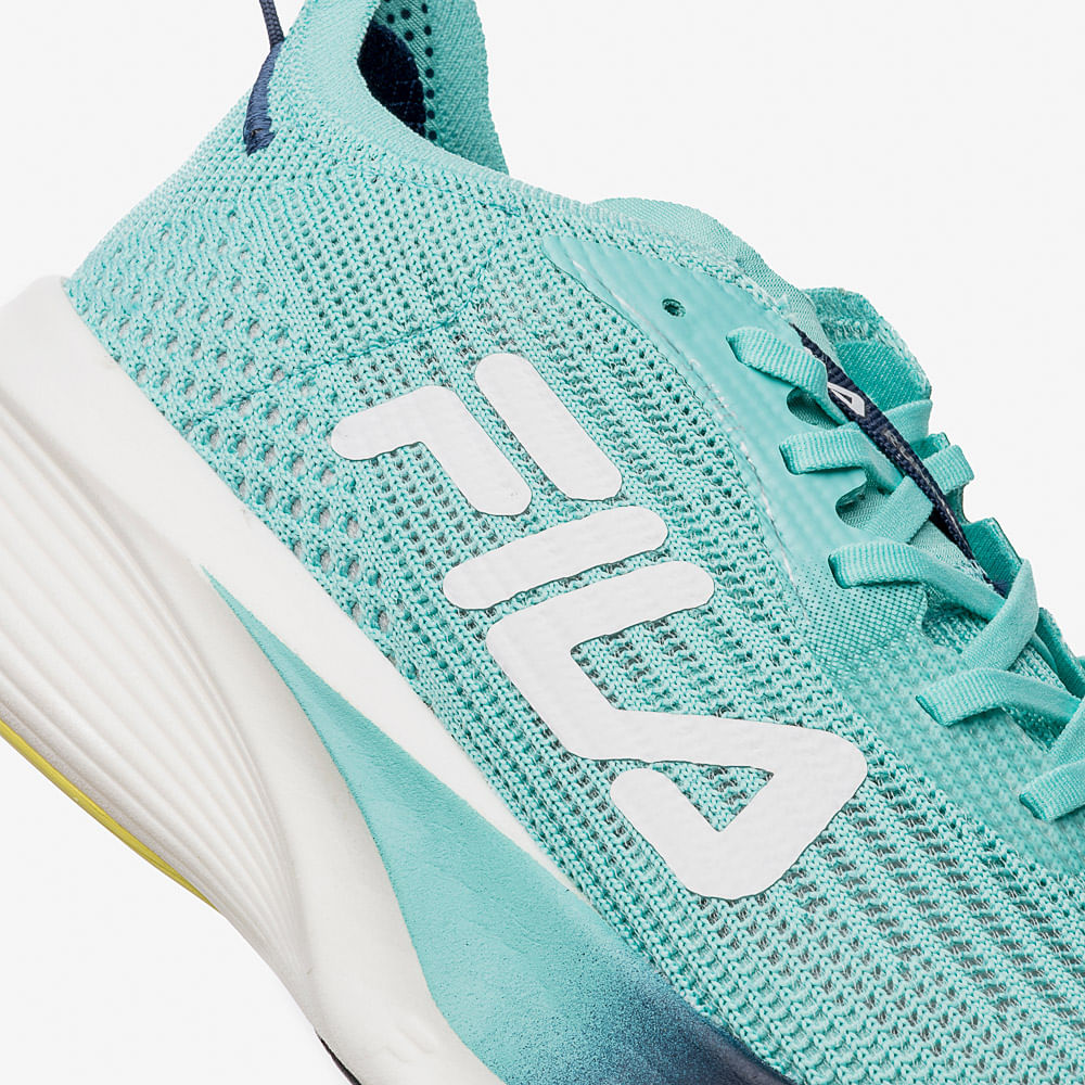 Tênis de Corrida Fila Racer Carbon 2 - Azul / Marinho / Branco - Feminino