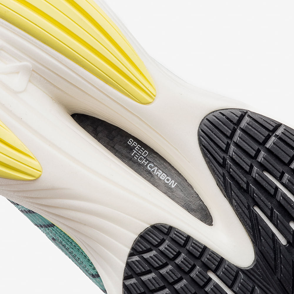 Tênis de Corrida Fila Racer Carbon 2 - Azul / Marinho / Branco - Feminino