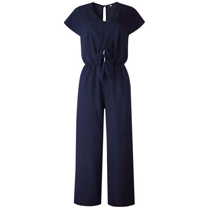 Macacão Feminino de Manga Curta