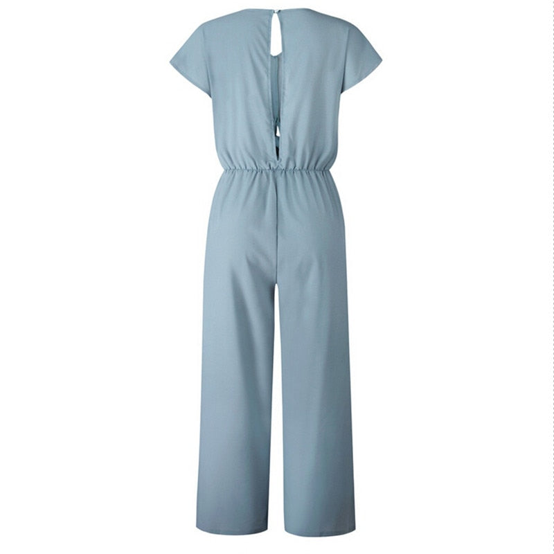 Macacão Feminino de Manga Curta