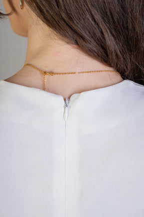 Macacão Alfaiataria Detalhe Bolso Juliana Paes Branco