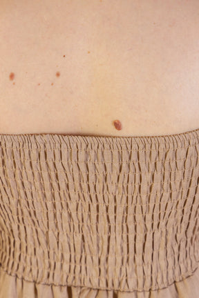 Macacão Assimétrico Alfaiataria Lux Detalhe Fivela Taís Araújo Bege