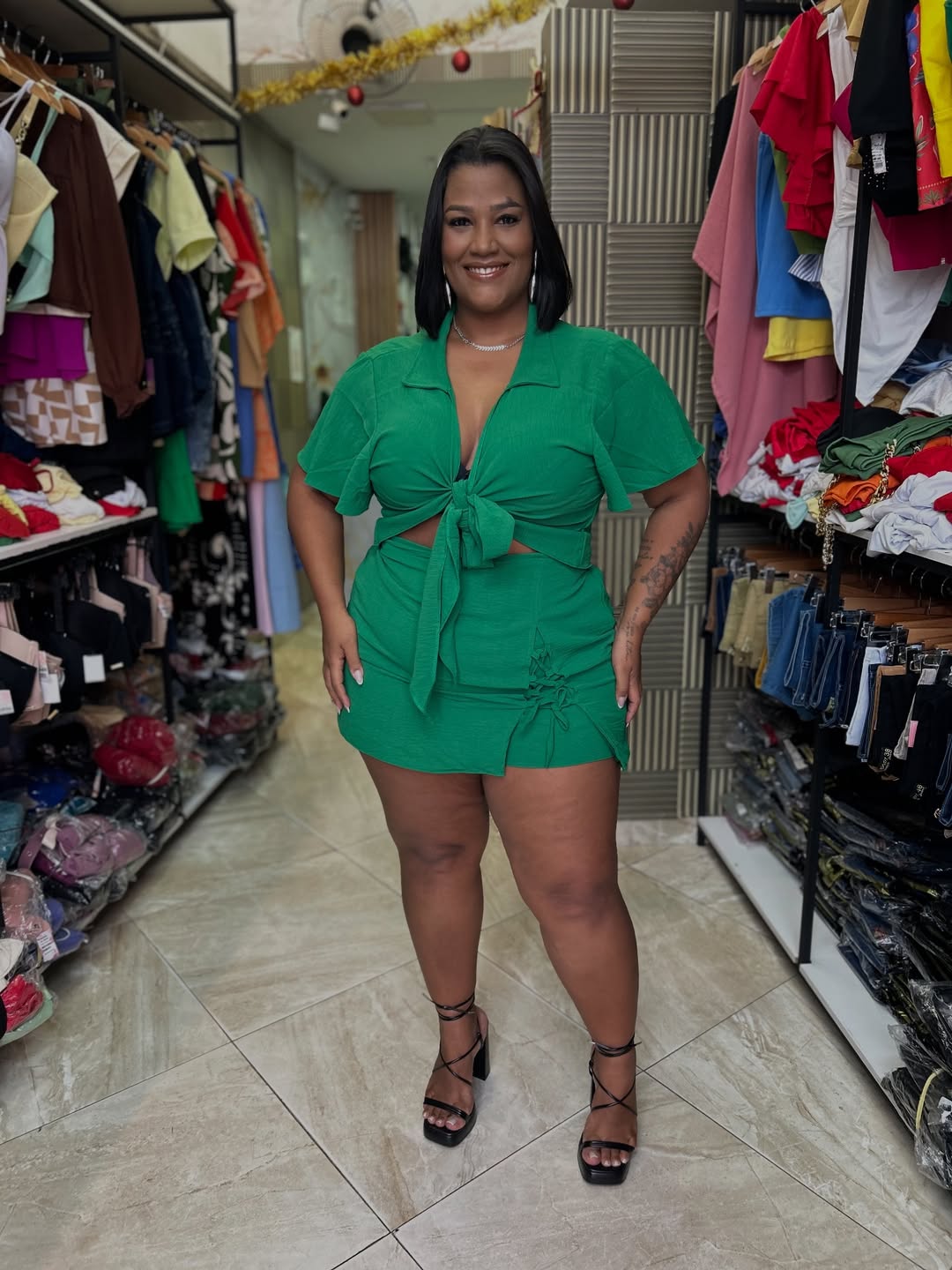 Conjunto Amanda — Entrega Rápida — 50% Elastano e 50% Algodão