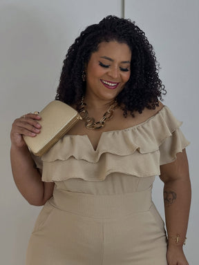 Macacão Tainara  — Entrega Rápida — 50% Elastano e 50% Algodão