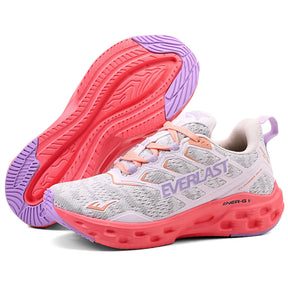 LANÇAMENTO  - Tênis de Corrida Everlast Climber Run - Branco / Lilás - Feminino
