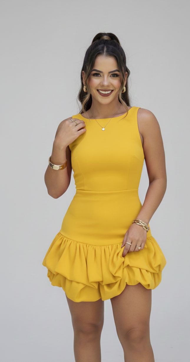 Vestido Maria — Amarelo