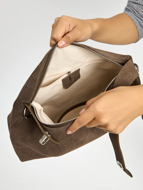 Bolsa de Ombro em Couro Nobuck Austin