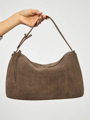 Bolsa de Ombro em Couro Nobuck Austin