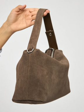 Bolsa de Ombro em Couro Nobuck Austin