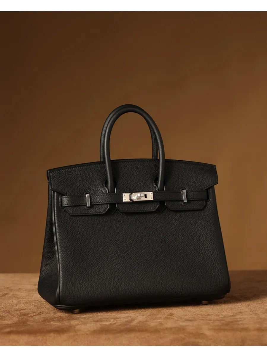 Bolsa Classic Média Couro Legítimo Barcelona Ferragem Prata