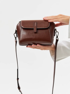 Bolsa Transversal Pequena Couro Daisy