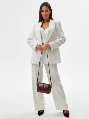 Bolsa Transversal Pequena Couro Daisy