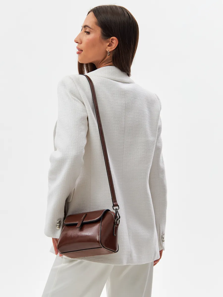 Bolsa Transversal Pequena Couro Daisy