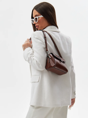 Bolsa Transversal Pequena Couro Daisy