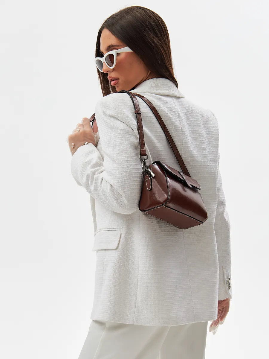 Bolsa Transversal Pequena Couro Daisy