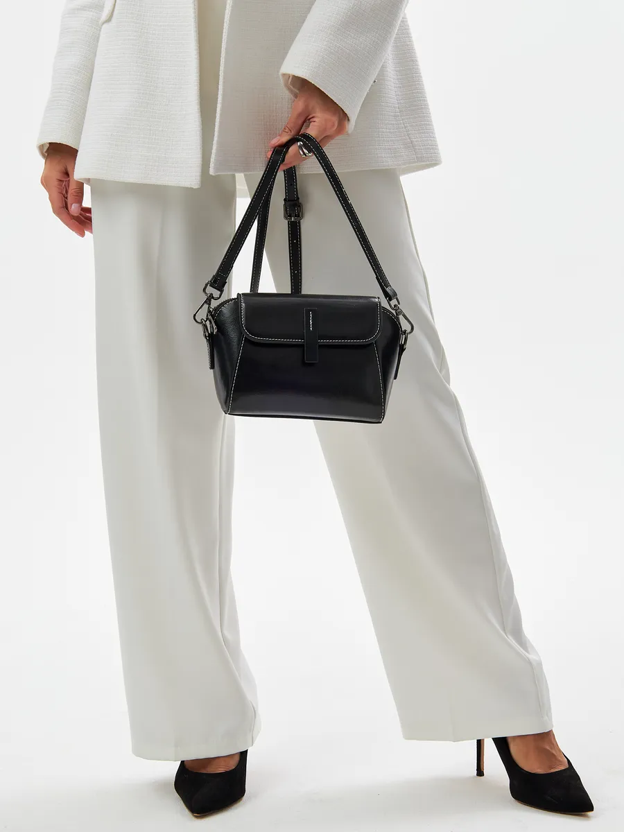 Bolsa Transversal Pequena Couro Daisy