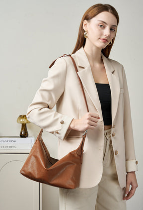 Bolsa de Ombro em Couro Legítimo Louise