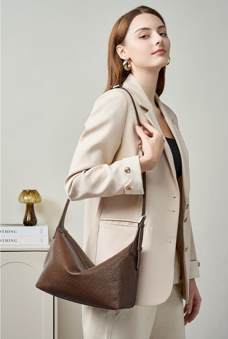 Bolsa de Ombro em Couro Legítimo Louise