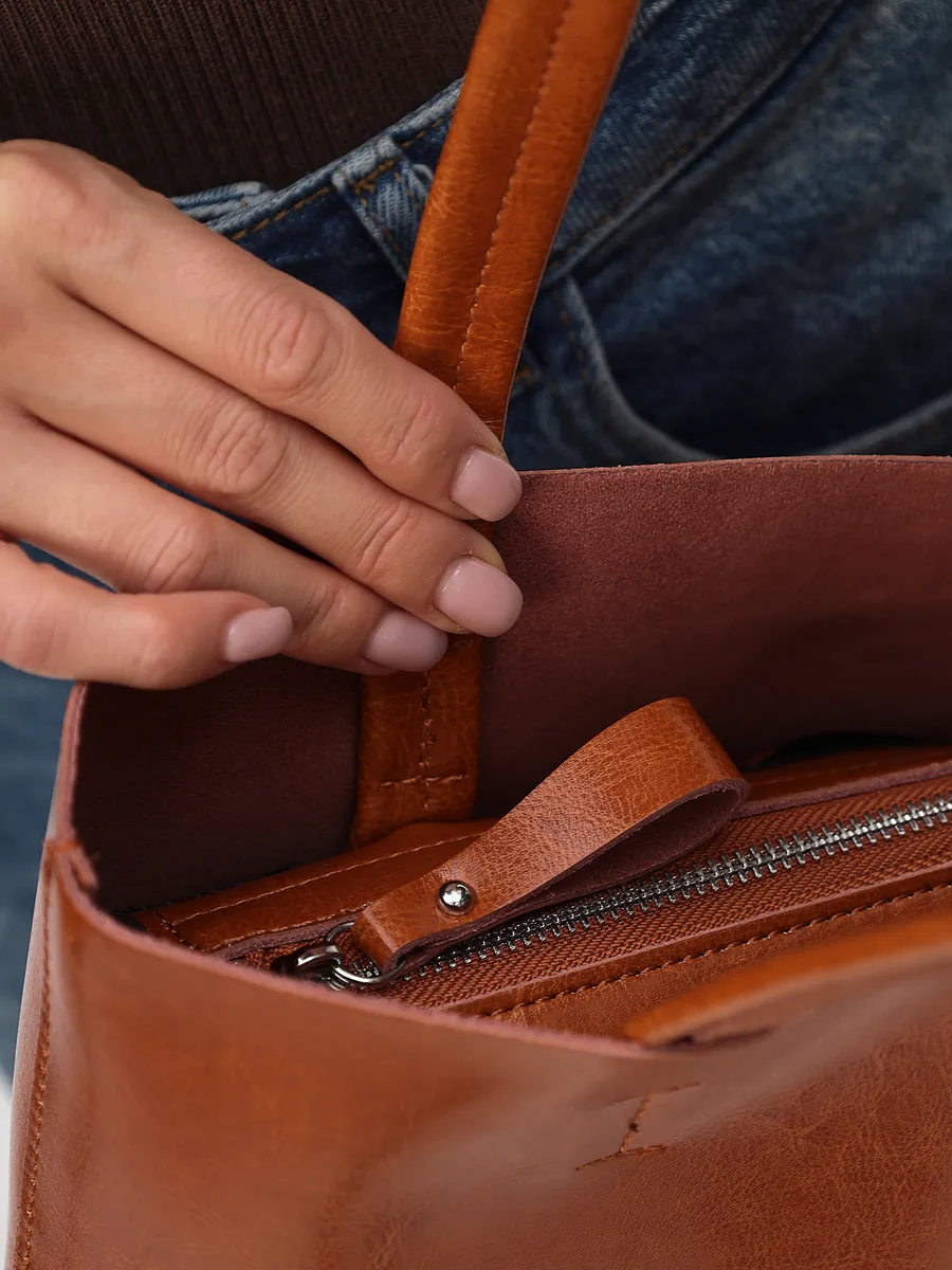 Bolsa Tote Grande Couro Legítimo Viena